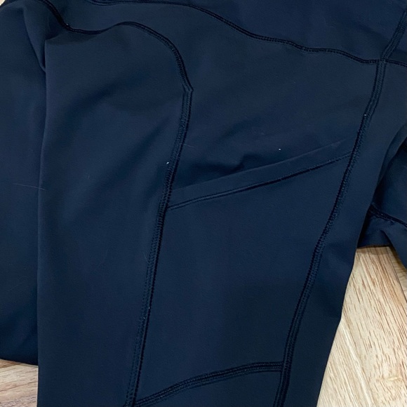 LULULEMON Speed Tight Cozy Black Legging Size 4 - Picture 12 of 16